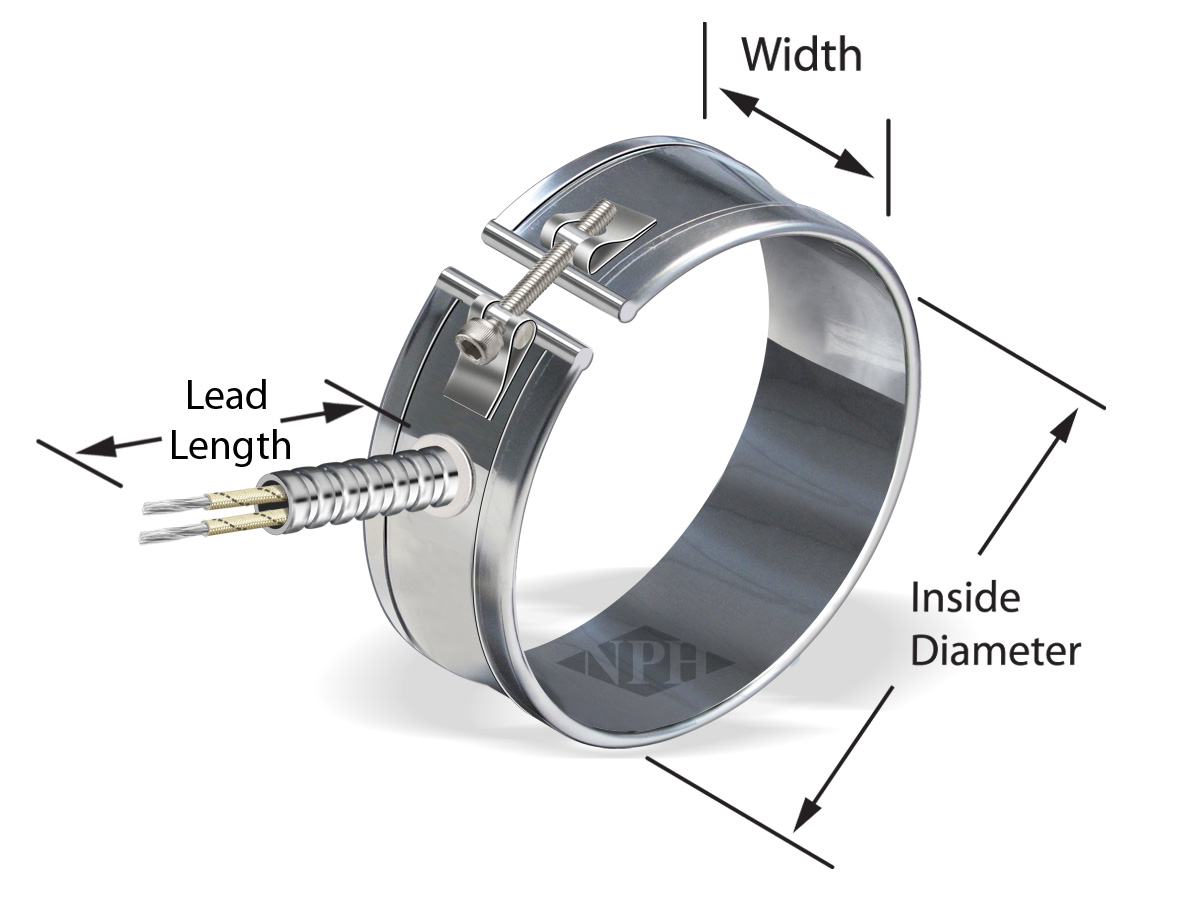 Metric Band Heaters with F/G leads & Armoured Cable